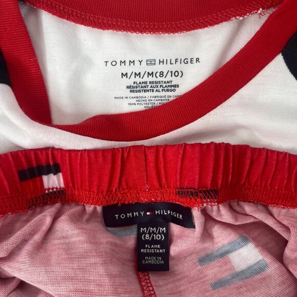 NWT Boys Classic Logo Tommy Hilfiger Pajamas Set Size 8/10 #362 - Picture 7 of 10